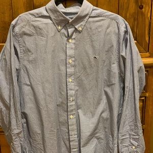 Vineyard Vines blue/white small check  slim fit